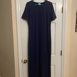 LulaRoe Maria Navy Dress